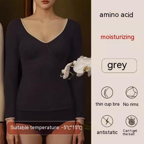 Self-heating Autumn Coat Base With Chest Pad Muscle Base