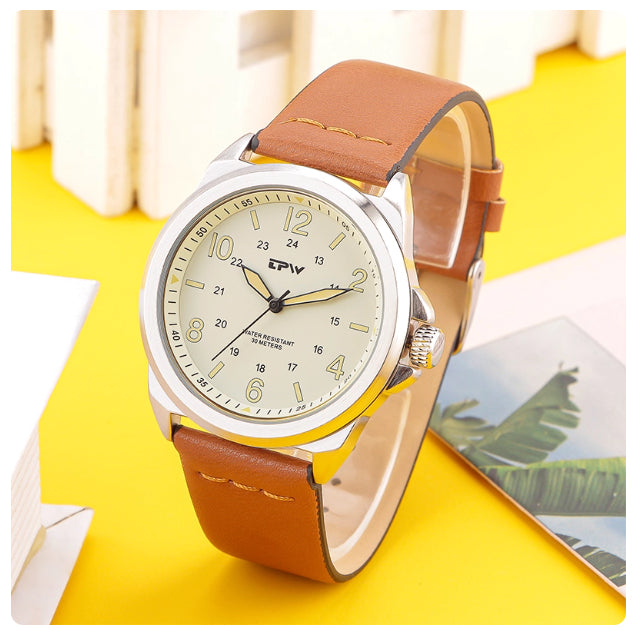 Simple Retro Lightweight And Wear-resistant Quartz Watch