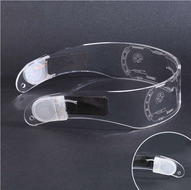 LED Light Luminous Glasses Futuristic Sense Of Technology