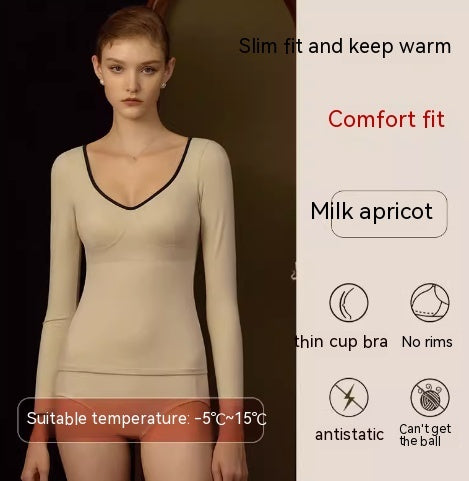 Self-heating Autumn Coat Base With Chest Pad Muscle Base