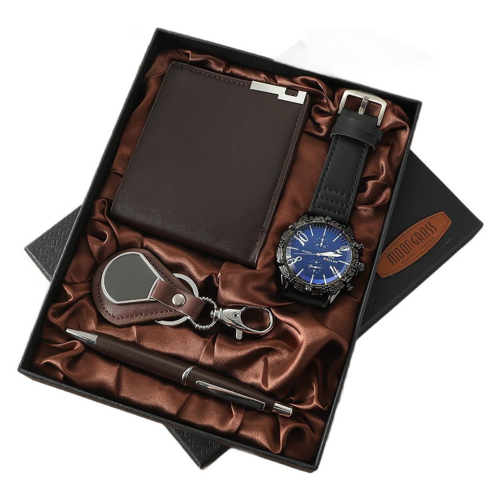 Black Large Dial Business Gift Box Set